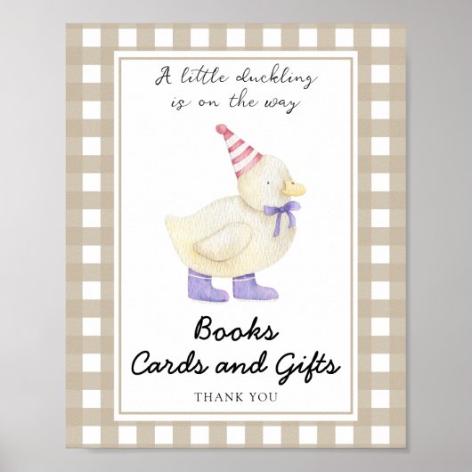 Lucky Duck Buchkarten und Geschenke Poster (Vorne)