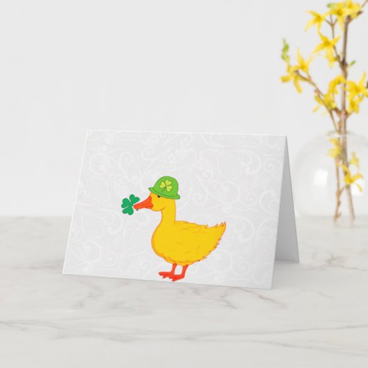 Lucky Duck Karte (Gelbe Blume)