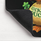 Lucky Duck Kleeblatt Funny St Patricks Day Mousepad (Ecke)