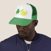 Lucky Duck Kleeblatt Rubber Ducky St. Patrick's Da Truckerkappe (Beispiel)