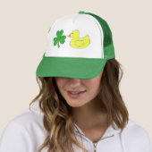 Lucky Duck Kleeblatt Rubber Ducky St. Patrick's Da Truckerkappe (Beispiel)