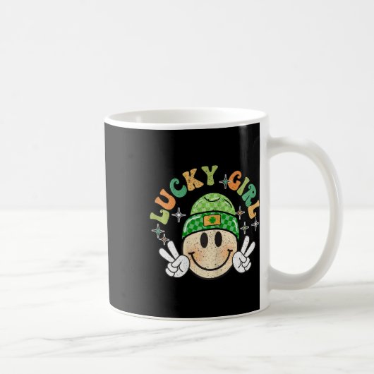 Lucky Duck Lustiger St. Patricks Tag  Kaffeetasse (Rechts)
