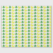 Lucky Duck Rubber Ducky Duckie Kleeblatt Clover Geschenkpapier (Flach)