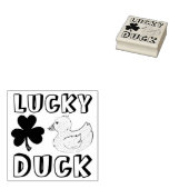 Lucky Duck Rubber Ducky Kleeblatt Clover Gummistempel (Stempel)