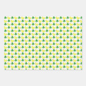 Lucky Duck Rubby Duck Kleeblatt Clover Viel Glück Geschenkpapier Set (Vorderseite)