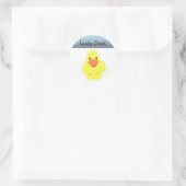 Lucky Duck Runder Aufkleber (Tasche)