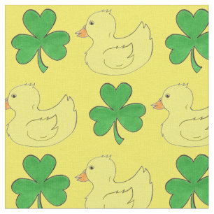 Lucky Duck St. Patrick's Day Rubber Ducky Kleeblat Stoff