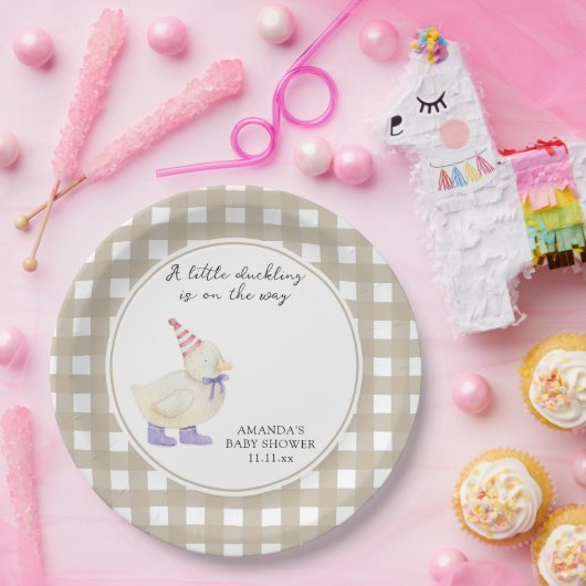 Lucky Duckling Baby Dusche Pappteller (Party)
