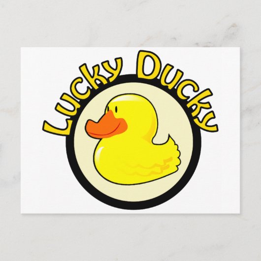 Lucky Ducky Postkarte (Vorderseite)