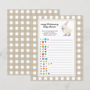 Lucky Dusche Baby Dusche - Emoji Picktionary Game