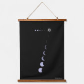 Lucky Eclipse Hanging Tapestry Wandteppich Mit Holzrahmen (Vorderseite)