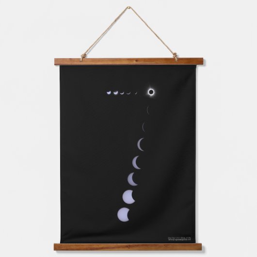 Lucky Eclipse Hanging Tapestry Wandteppich Mit Holzrahmen (Vorderseite)