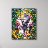 Lucky Elephant Leinwand Mauer von NickysArt (Vorderseite)