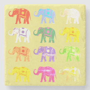 Lucky Elephant Steinuntersetzer