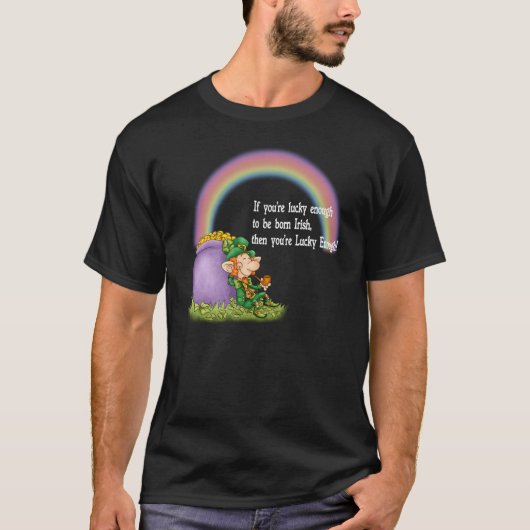 Lucky Enough Leprechaun T-Shirt (Vorderseite)