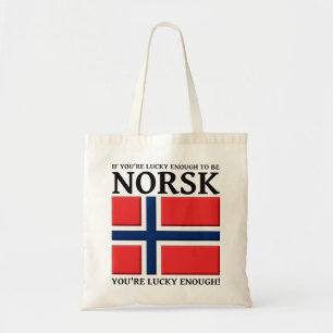 Lucky Enough To Be Norsk Bag Tragetasche
