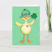 Lucky Ente Feiertagskarte (Vorderseite)