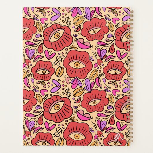 Lucky Eye Floral Pattern Planer (Rückseite)