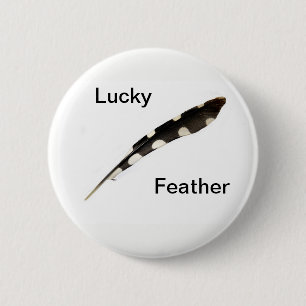 Lucky Feather Abzeichen Button