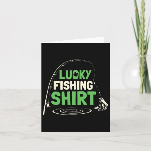 Lucky Fischen Rods Fisherman Funny Fish Gi Karte (Vorderseite)