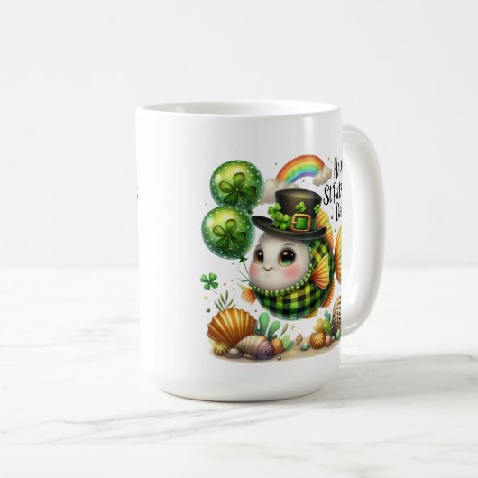 Lucky Fish- St. Patrick’s Day Kaffeetasse (VorderseiteRechts)