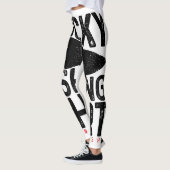 Lucky Fishing Funny Fisherman Gift Charm Largemout Leggings (Links)