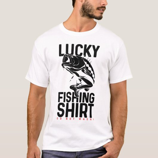 Lucky Fishing Shirt Do Not Wash – Funny Angler Sup (Vorderseite)