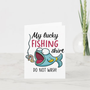 Lucky Fishing Shirt Jugend Kids Womens Jungs Mens  Karte