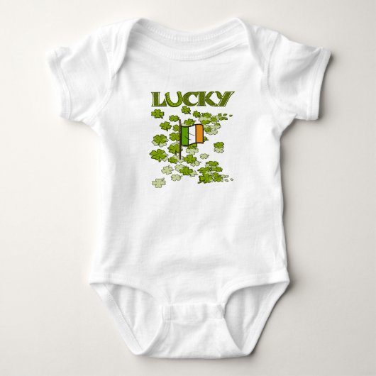 Lucky Flag Baby Strampler (Vorderseite)