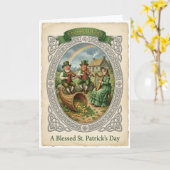 Lucky Folklore Scene Card Karte (Gelbe Blume)