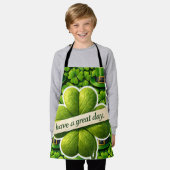 Lucky for leaf clover Saint Patrick's Day Patrick' Schürze (Getragen)