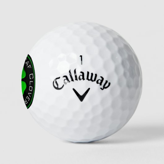 Lucky Fore Leaf Clover Golfball (Logo)