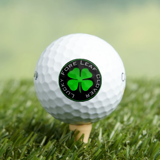 Lucky Fore Leaf Clover Golfball (Insitu T-Shirt)