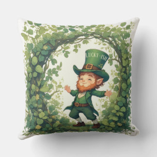 Lucky Forest Woodland Magical Leprechaun Nursery  Kissen