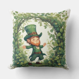 Lucky Forest Woodland Magical Leprechaun Nursery  Kissen