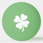 Lucky four leaf clover green tischtennisball (Vorderseite)