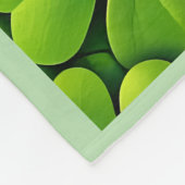 Lucky four leaf clover Saint Patrick's Day Patrick Fleecedecke (Ecke)