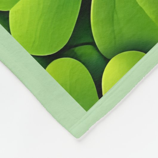 Lucky four leaf clover Saint Patrick's Day Patrick Fleecedecke (Ecke)