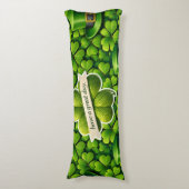 Lucky four leaf clover Saint Patrick's Day Patrick Seitenschläferkissen (Vorderseite Vertikal)