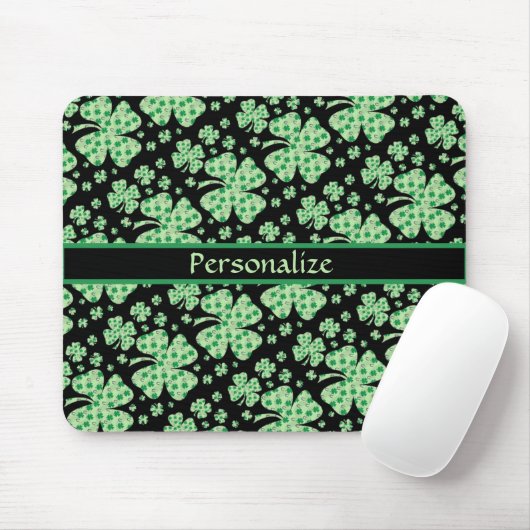 Lucky Four Leaf Clovers personalisieren Mousepad (Mit Mouse)