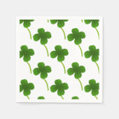 Lucky Four Leaf Clovers Serviette (Vorderseite)