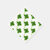 Lucky Four Leaf Clovers Serviette (Ecke)