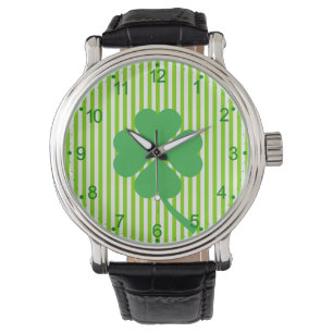 Lucky Four Leaf Kleeblatt Design-87906 Armbanduhr