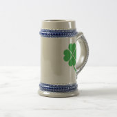 Lucky Four Leaf Kleeblatt Design-87906 Bierglas (VorderseiteRechts)