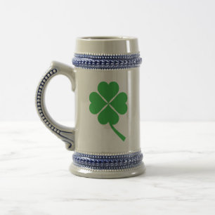 Lucky Four Leaf Kleeblatt Design-87906 Bierglas