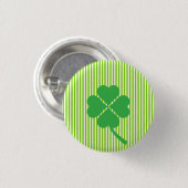 Lucky Four Leaf Kleeblatt Design-87906 Button (Vorne & Hinten)