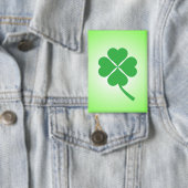 Lucky Four Leaf Kleeblatt Design-87906 Button (Insitu)
