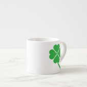 Lucky Four Leaf Kleeblatt Design-87906 Espressotasse (Vorderseite Rechts)