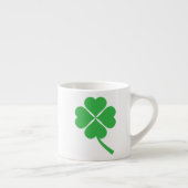 Lucky Four Leaf Kleeblatt Design-87906 Espressotasse (Rechts)