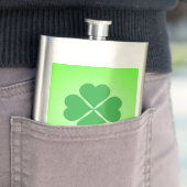 Lucky Four Leaf Kleeblatt Design-87906 Flachmann (Beispiel)